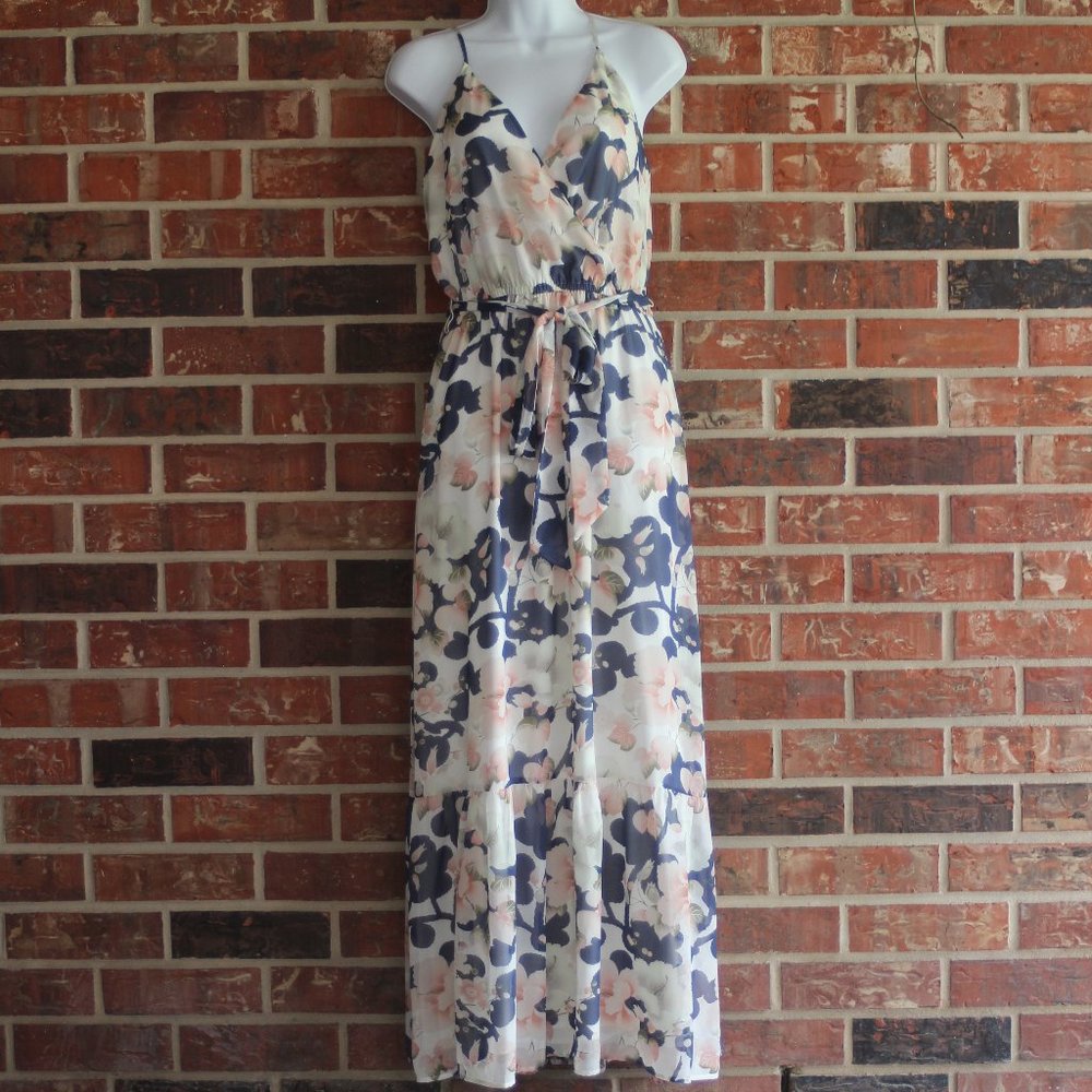 Loft Outlet Women's Floral Wrap Maxi Dress Small